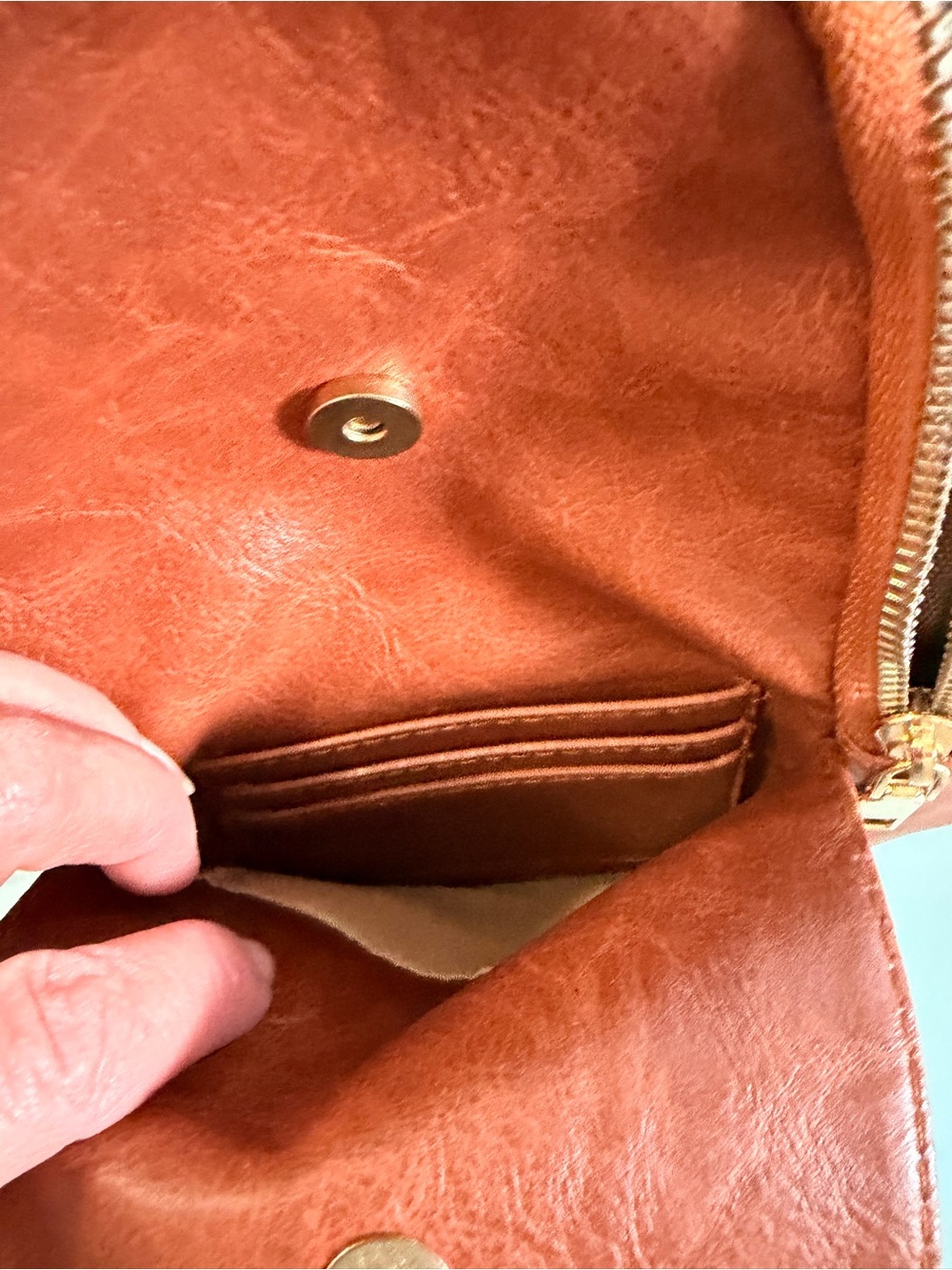 2 NEW Crossbody Pink & Brown Bag / Purses ⭐️Bonus extra Strap - Picture 3 of 5